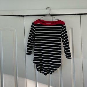 3/4 Sleeve Striped Top